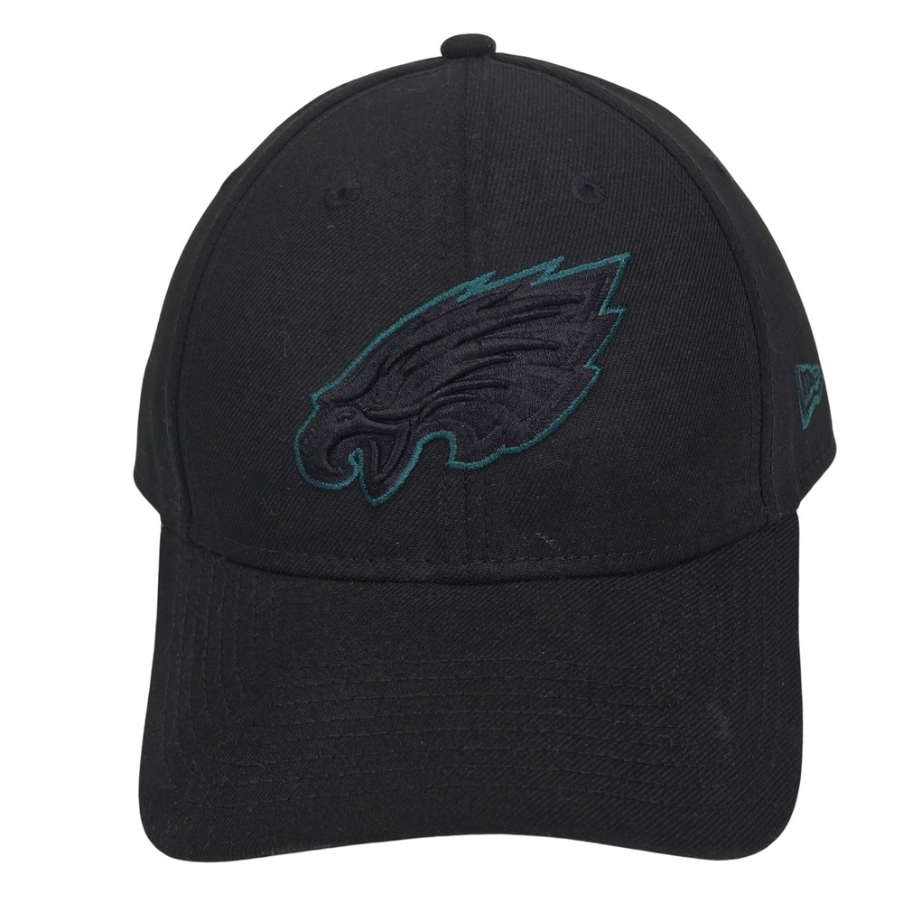 New Era 9FORTY Philadelphia Eagles Hat Mens OSFM Black Snapback NFL Football Cap